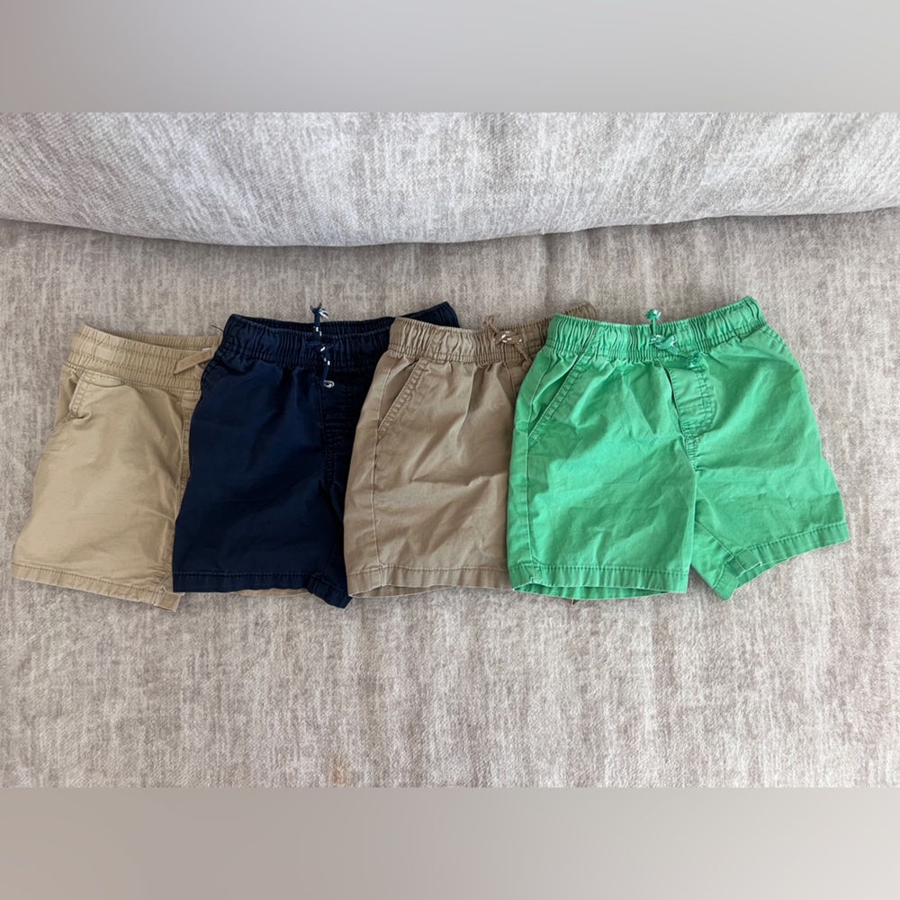 Cat & Jack Kids' Shorts Set - Navy, Khaki, Green